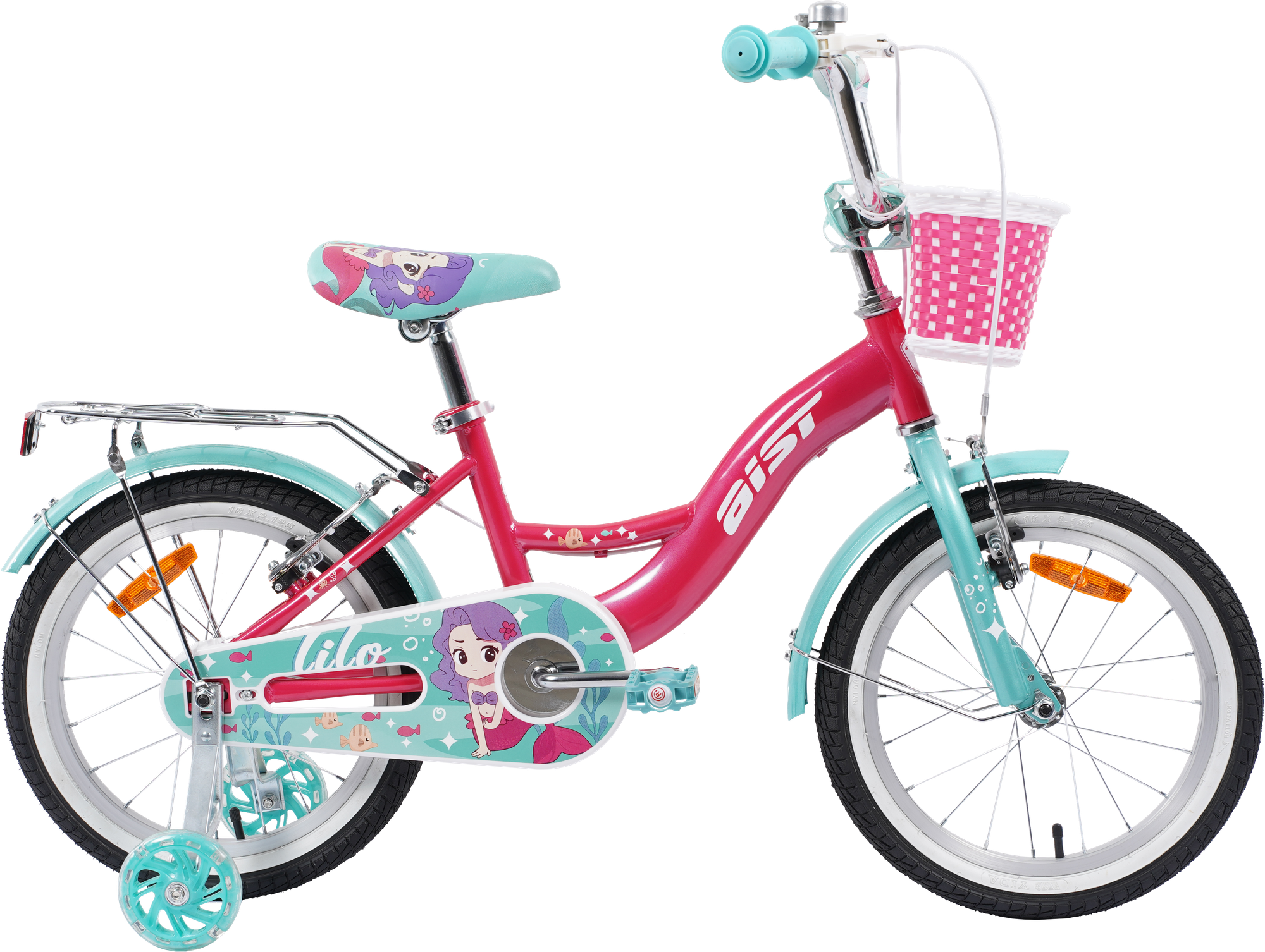 Детский велосипед AIST Lilo 16 2026 (16, розовый, разобранный, в коробке)