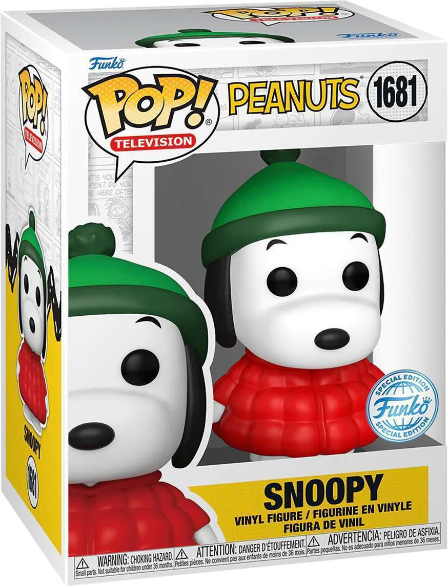 Фигурка коллекционная Funko POP! TV. Peanuts S7. Snoopy in Coat w/Chase SS / Fun84932 — фото 2