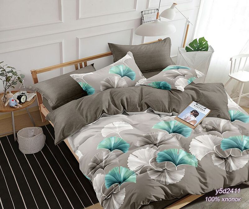 Комплект постельного белья Реноме Евро Оливковая коллекция УУ 2411 (поплин)