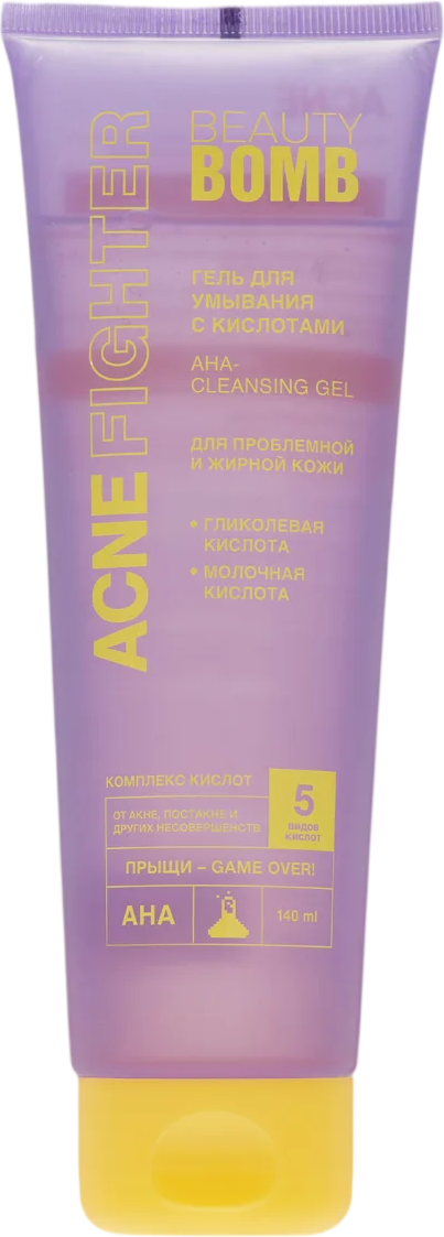 Гель для умывания Beauty Bomb Acne Fighter с кислотами (140мл)