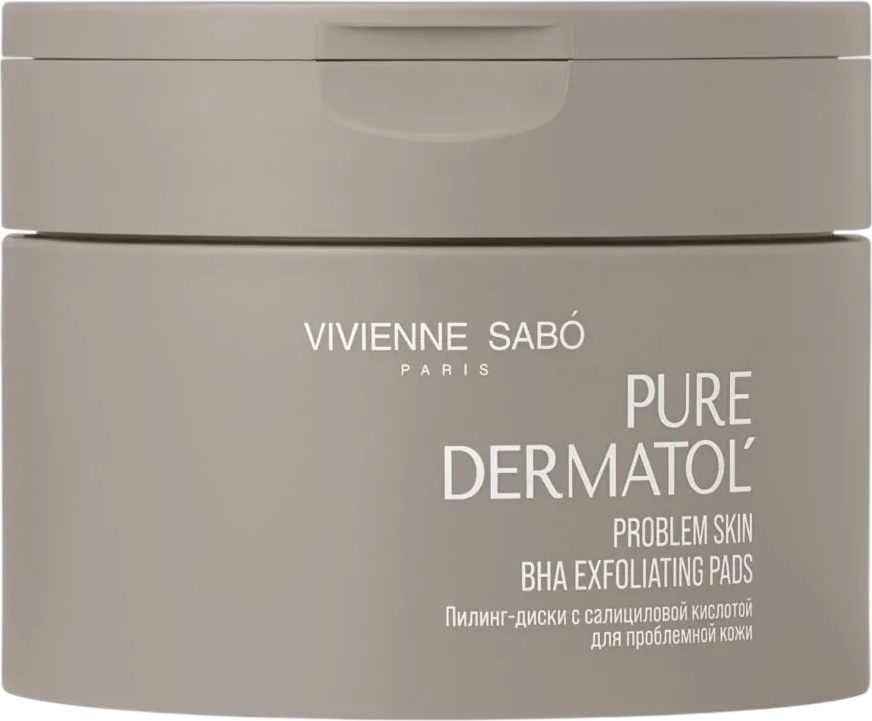 Пэд для лица Vivienne Sabo Pure dermatol Пилинг-диски c салициловой кислотой (30шт)