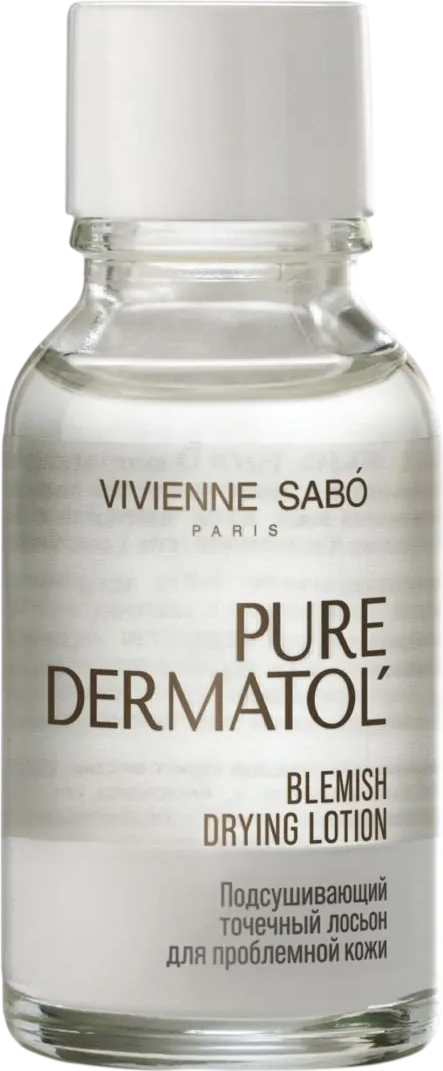 Лосьон для лица Vivienne Sabo Pure Dermatol Подсушивающий точечный для проблемной кожи (15мл)