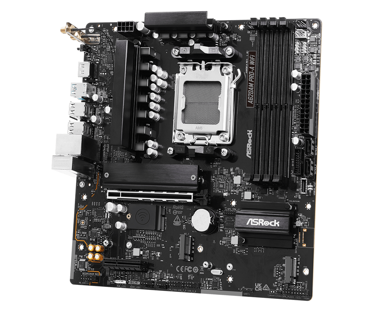 Материнская плата AsRock A620AM Pro A WiFi — фото 2