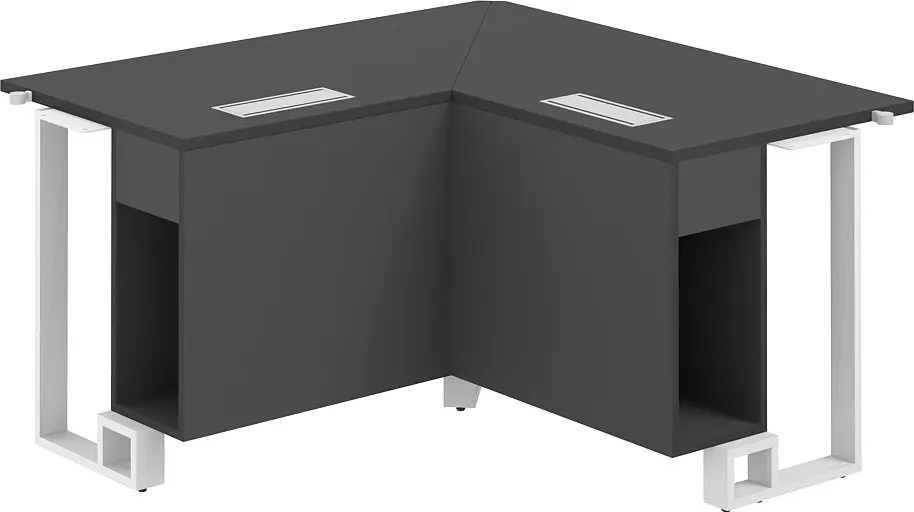 Комплект столов модульных Norden 120х120х75 / SP.0115.AN.AN.WH (антрацит/антрацит/белый/серый)