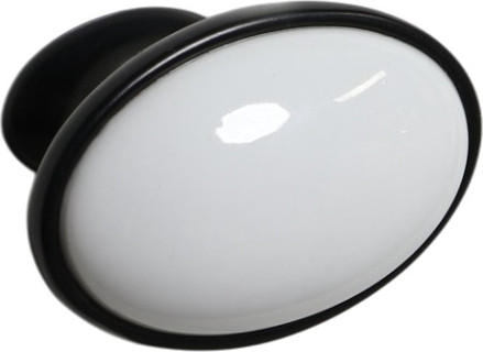 Ручка для мебели Tundra РК023BL Light / 10788193 (8шт, черный/белый)