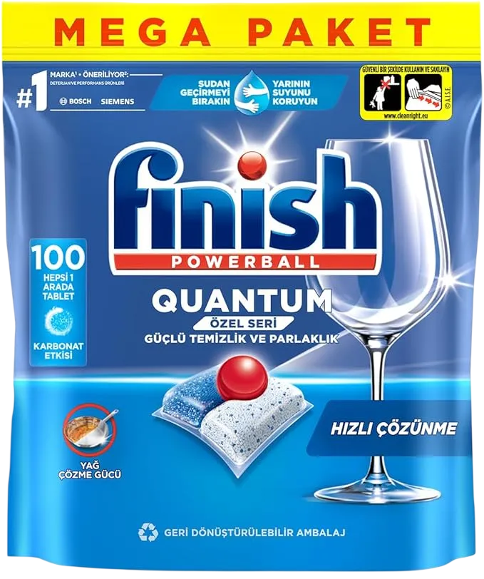 Капсулы для посудомоечных машин Finish Powerball Quantum AIO (100шт)