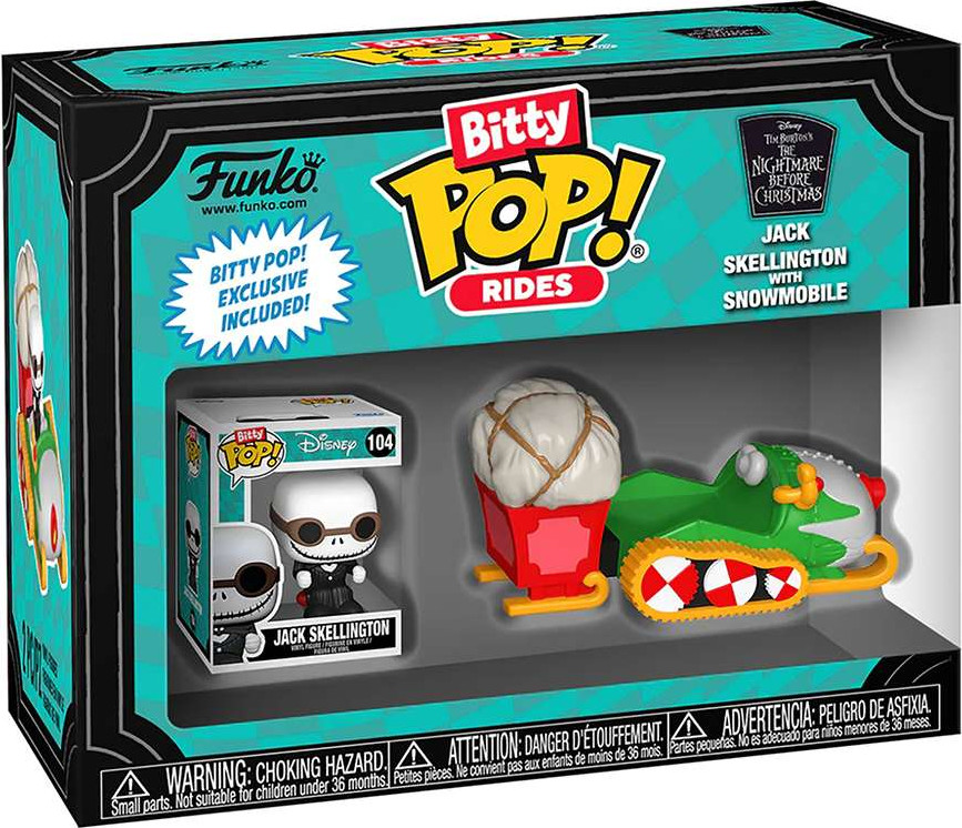 Фигурка коллекционная Funko POP! Bitty. Rides. TNBC Jack Skellington w/Snowmobile / Fun83624 — фото 2
