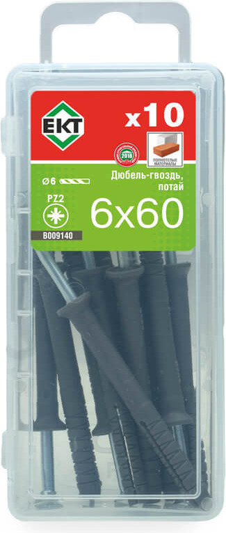 Дюбель-гвоздь ЕКТ B009140 (10шт)