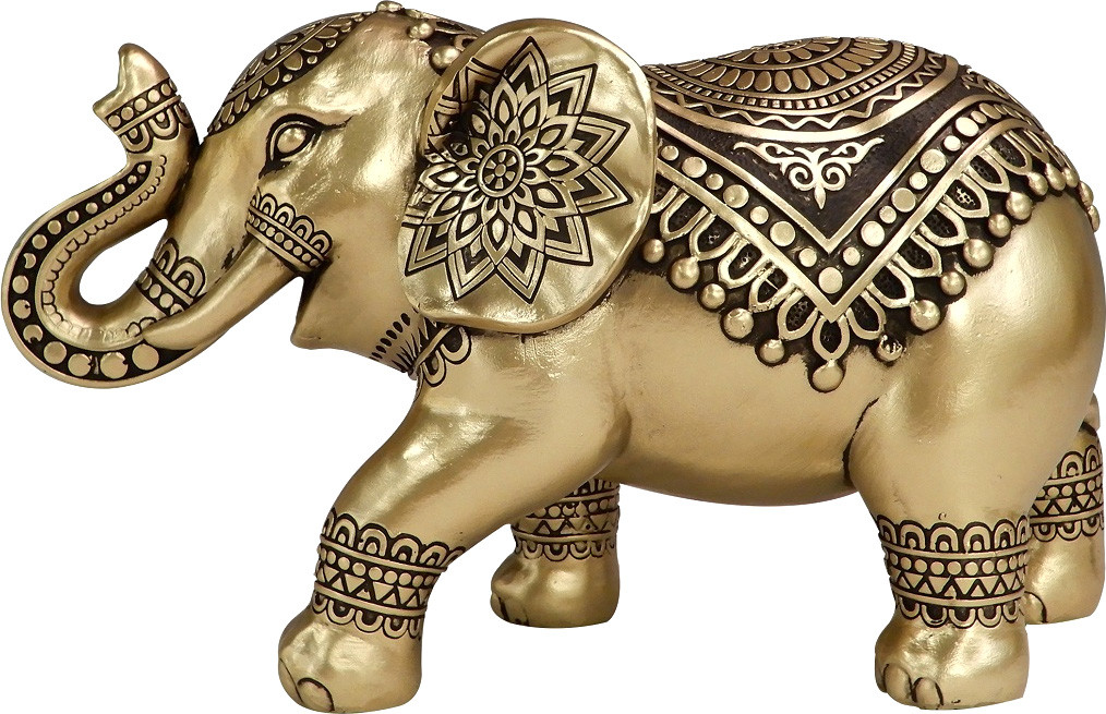 Статуэтка Gipfel Golden Elephant 43582 (золото/черный)