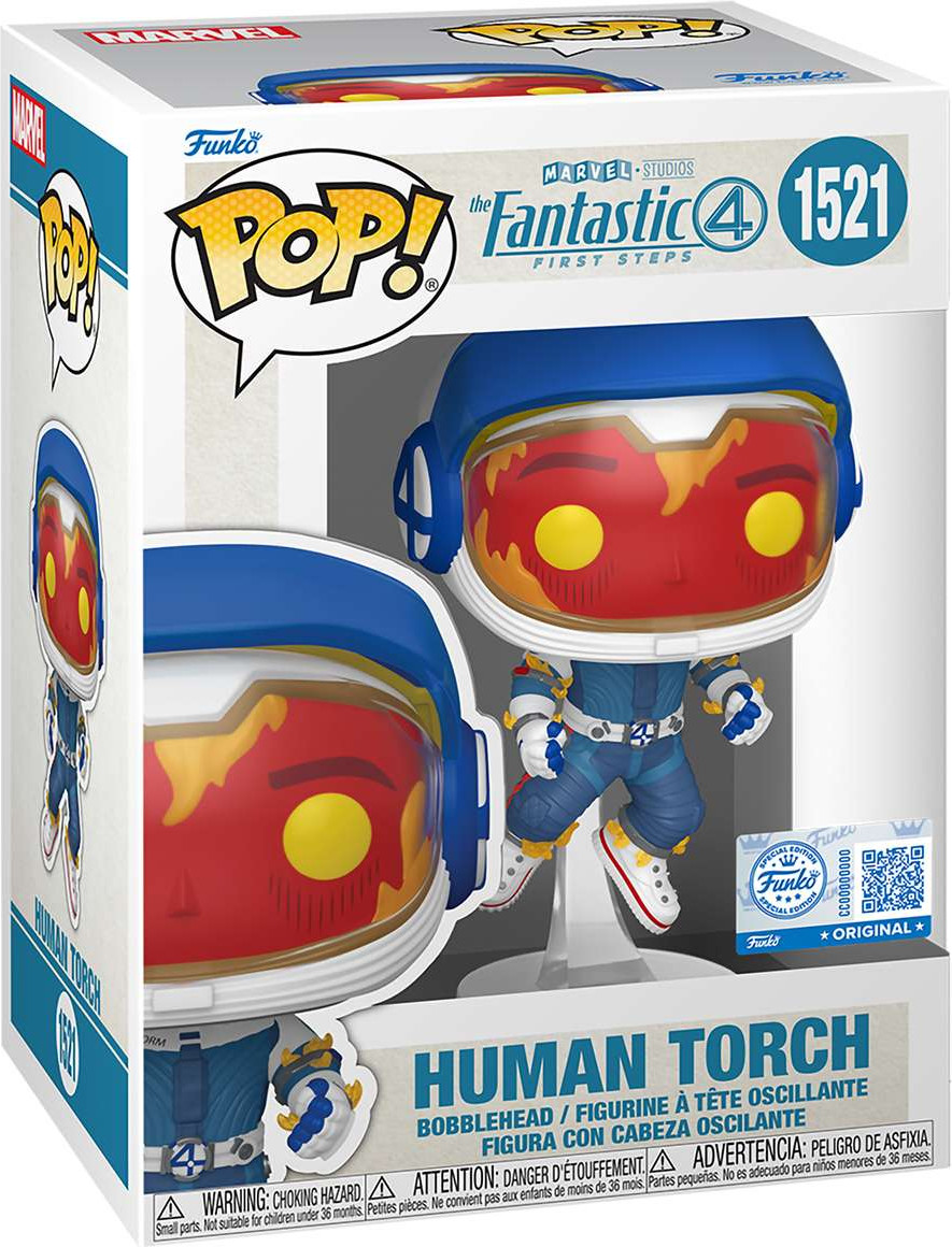 Фигурка коллекционная Funko POP! Bobble Marvel. Fantastic Four FF. Human Torch / Fun85358 — фото 2