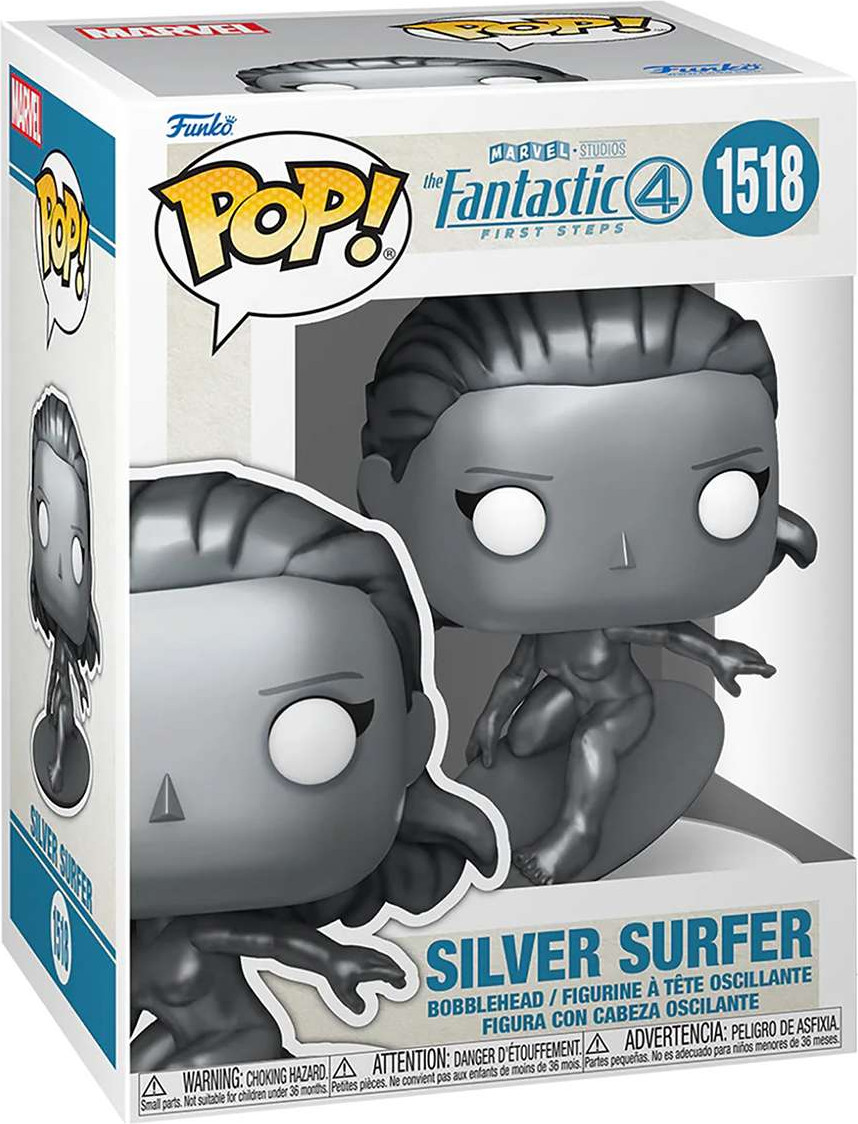 Фигурка коллекционная Funko POP! Bobble Marvel. Fantastic Four FF. Silver Surfer / Fun83587 — фото 2