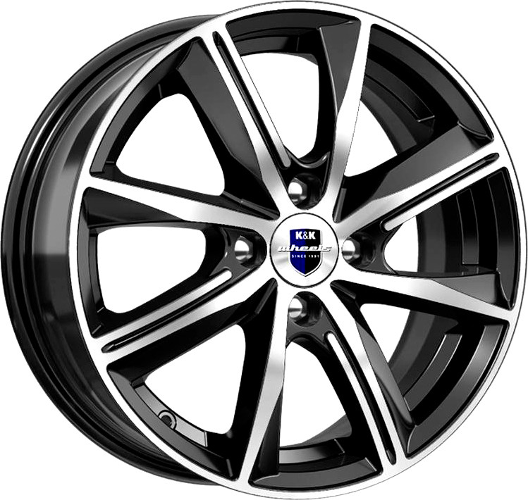 Литой диск K&K Арнар 16x7" 5x100мм DIA 56.1мм ET 45мм Алмаз черный