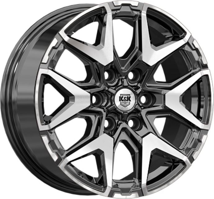 Литой диск K&K Гангут 18x7.5" 6x114.3мм DIA 67.1мм ET 46мм Алмаз черный