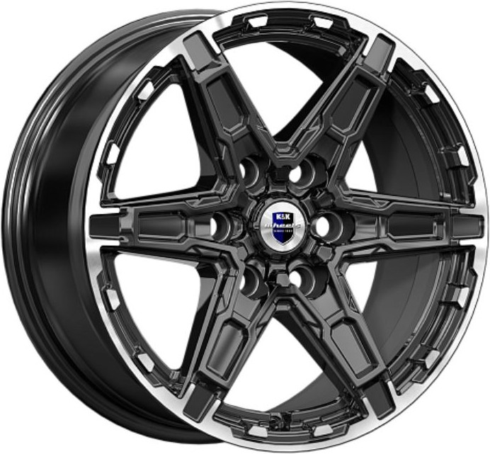 Литой диск K&K Дистрикт 18x8" 6x139.7мм DIA 95.1мм ET 50мм Черный бриллиант