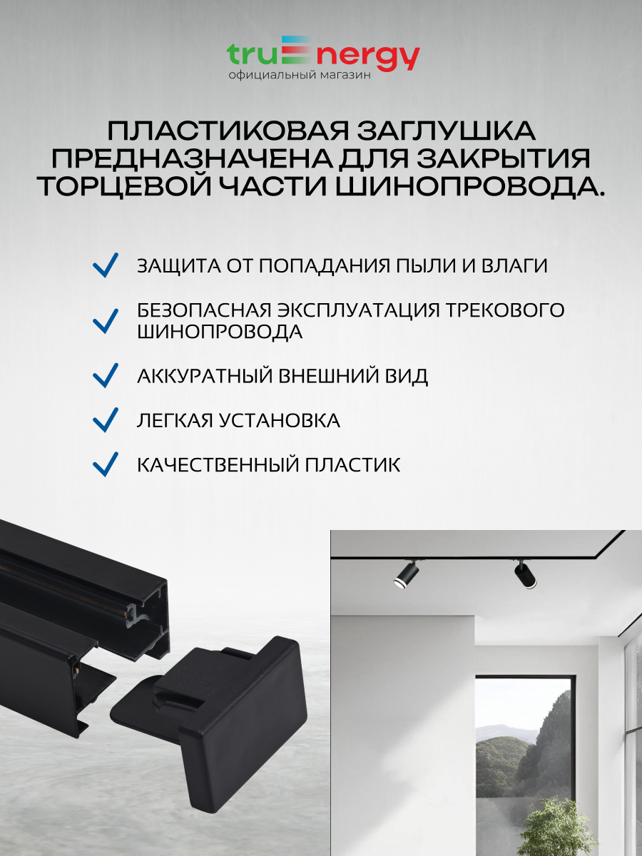 Заглушка для шинопровода Truenergy 19500 — фото 3