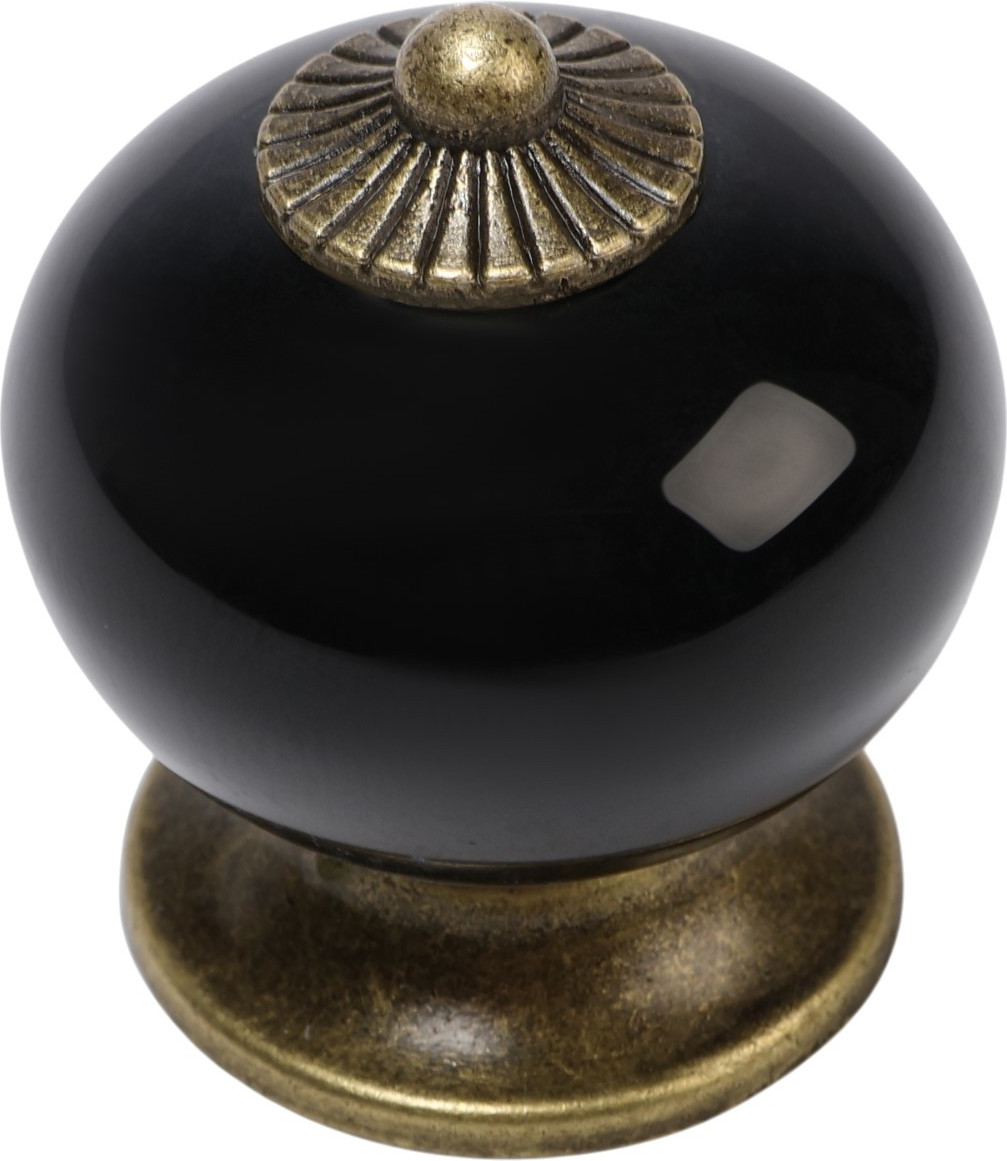 Ручка для мебели Tundra Dome Ceramics 003 / 3282680 (черный)
