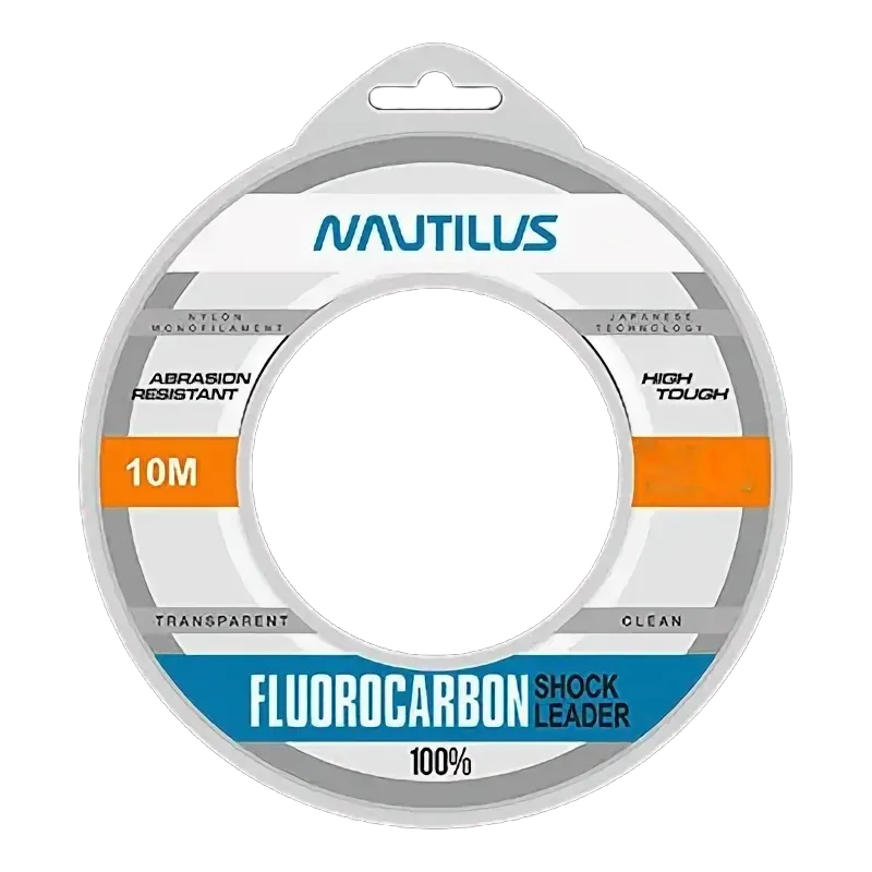 Леска флюорокарбоновая NAUTILUS Fluorocarbon Shock Leader 100% 0.148мм 1.5кг 10м New 06-42317277 (прозрачный) — фото 2
