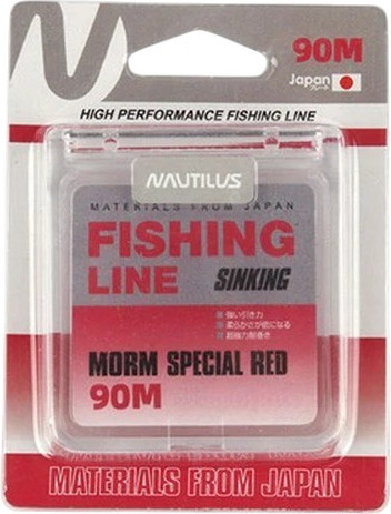Леска монофильная NAUTILUS Toray MORM Special Sport 0.068мм 0.61кг 90м New 06-42317264 (красный)