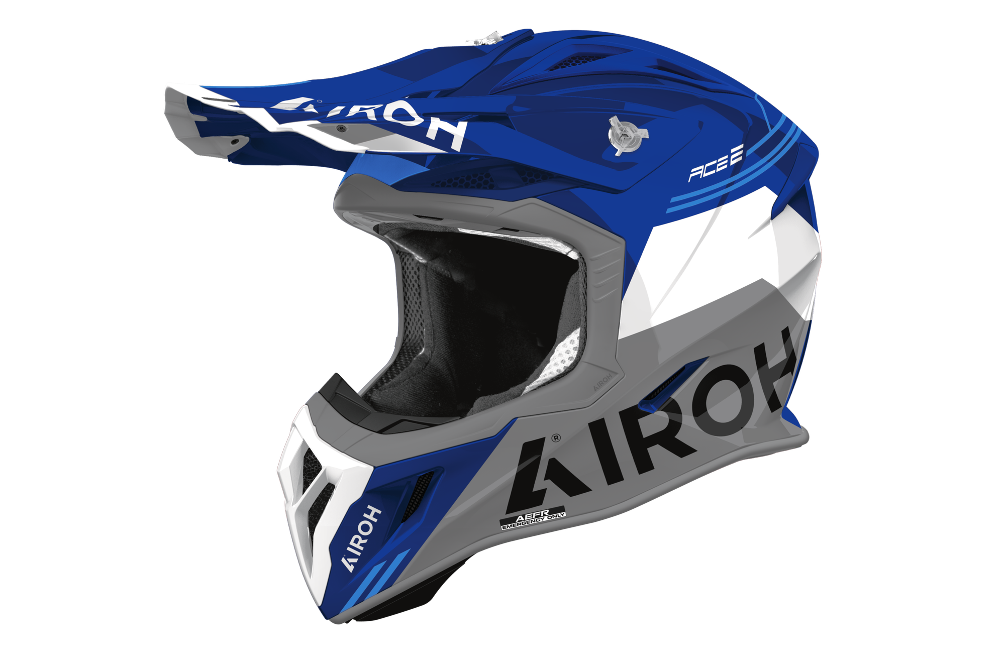 Мотошлем Airoh Aviator Ace 2 Fury AV22F18-M (M, синий глянец)