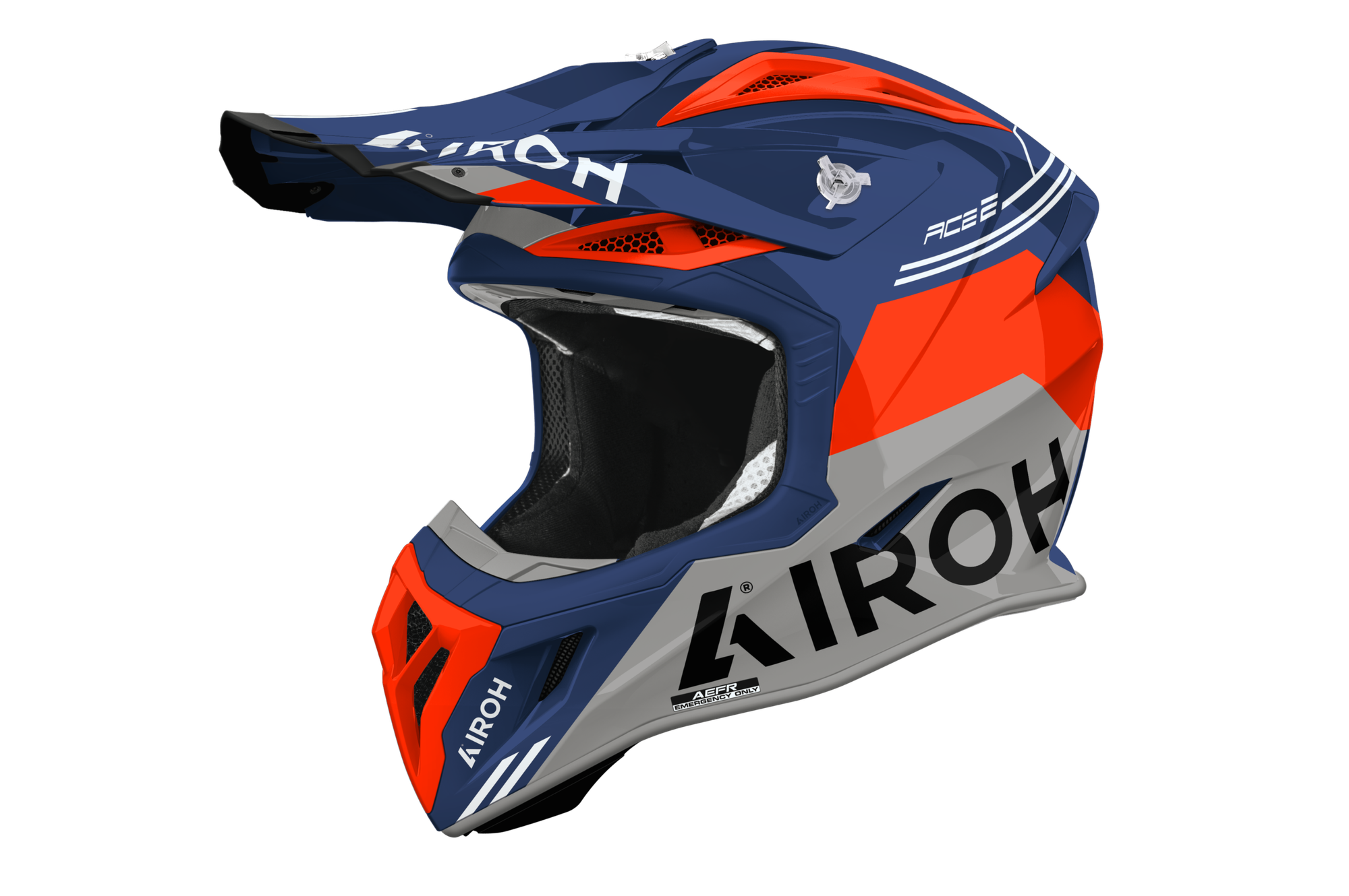 Мотошлем Airoh Aviator Ace 2 Fury AV22F82-XL (XL, лазурный глянец)