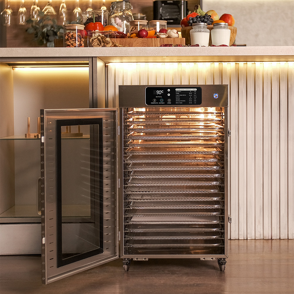 Сушильный шкаф для овощей и фруктов Meyvel MDH18-1S (Inox) — фото 5