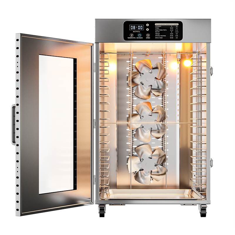 Сушильный шкаф для овощей и фруктов Meyvel MDH18-1S (Inox) — фото 3