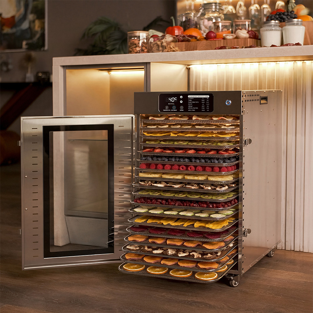 Сушильный шкаф для овощей и фруктов Meyvel MDH18-1S (Inox) — фото 4