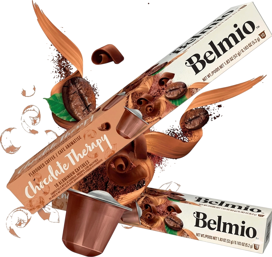 Кофе в капсулах Belmio Chocolate Theraphy стандарта Nespresso (2 пачки, 10x5.2г)