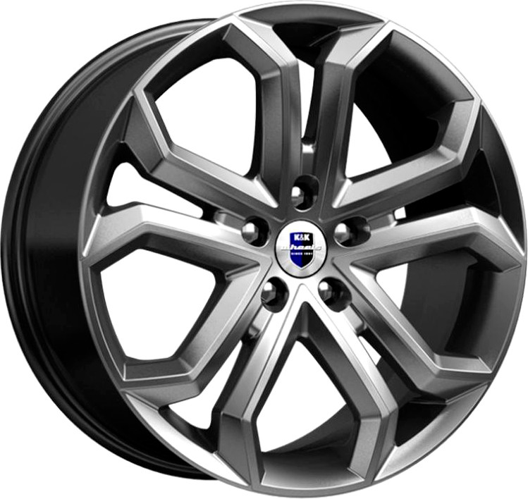 Литой диск K&K Пандора 19x8.5" 5x120мм DIA 67.1мм ET 42мм Дарк платинум