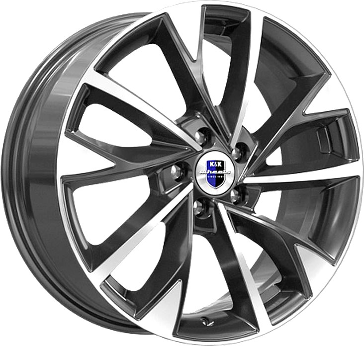 Литой диск K&K Роквуд 17x7" 5x108мм DIA 67.1мм ET 35мм Алмаз черный