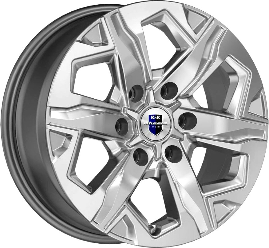 Литой диск K&K Тейт 17x7.5" 6x114.3мм DIA 67.1мм ET 39мм Дарк платинум