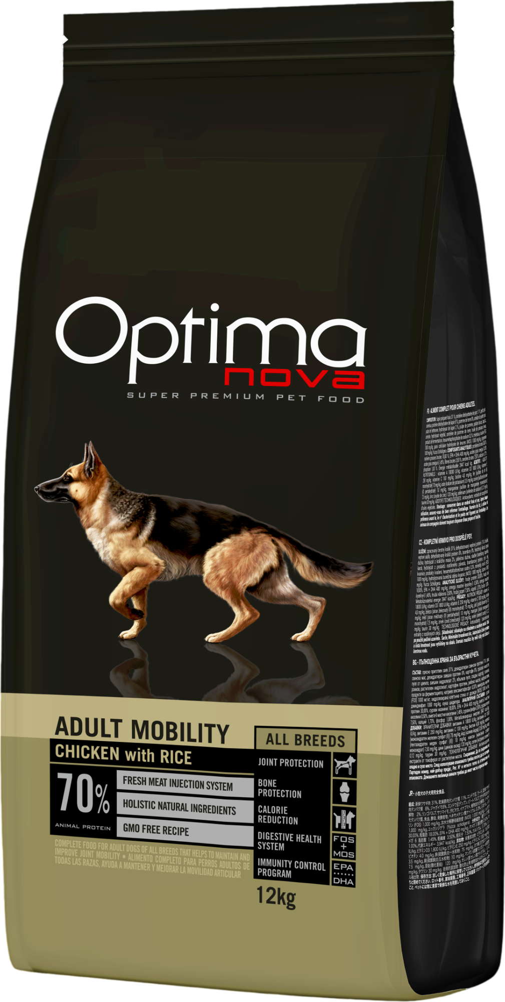 Сухой корм для собак Optimanova Adult AII-Br Mobility Chicken&Rice (12кг)