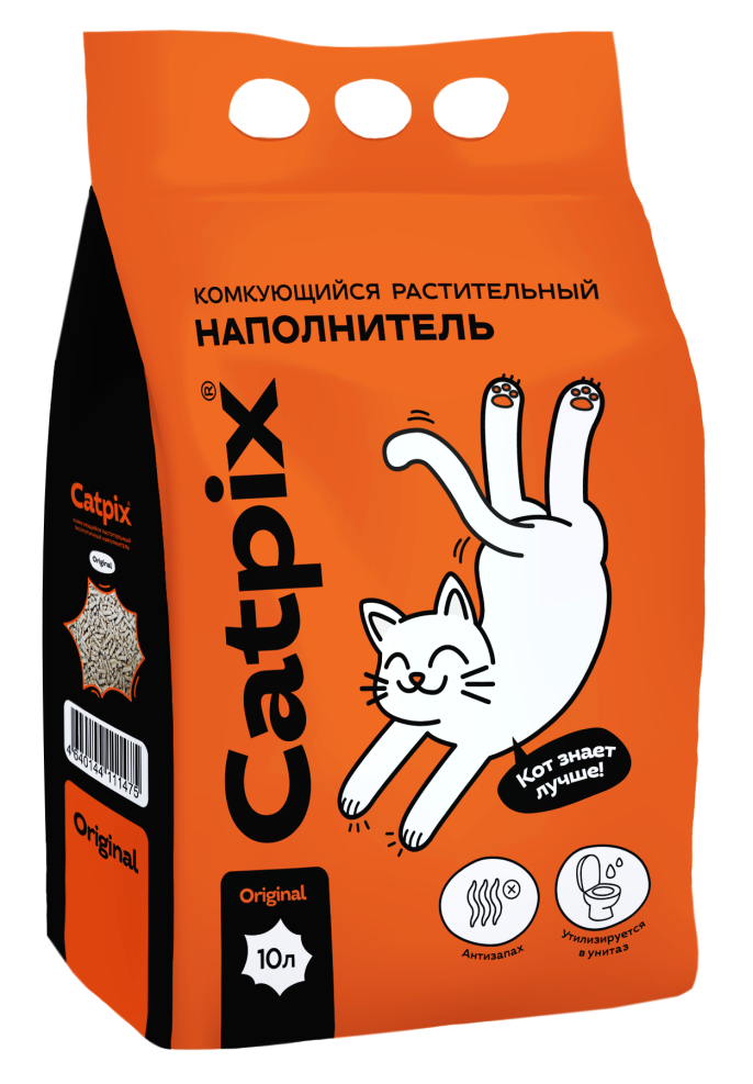 Наполнитель для туалета Catpix Растительный (10л) — фото 2