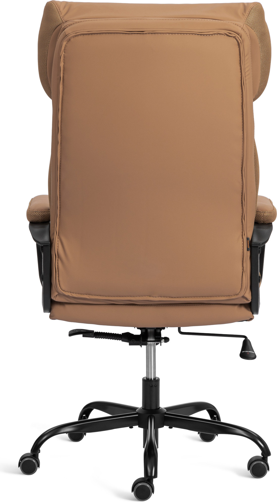 Кресло офисное Tetchair Duke metal BL (кожзам светло-коричневый 13) — фото 5
