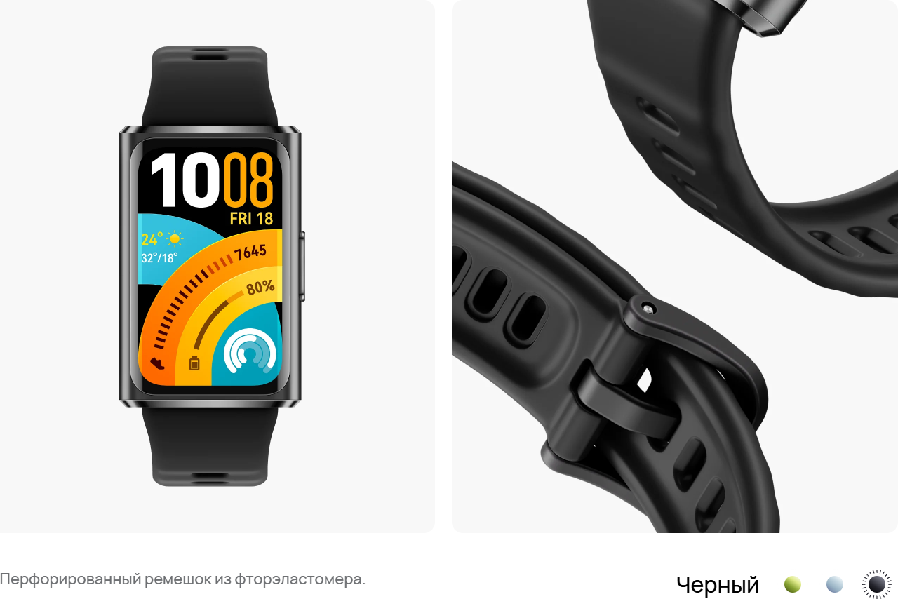 Фитнес-браслет Huawei Band 11 Pro / CDY-B49 55020GUW (черный) — фото 2