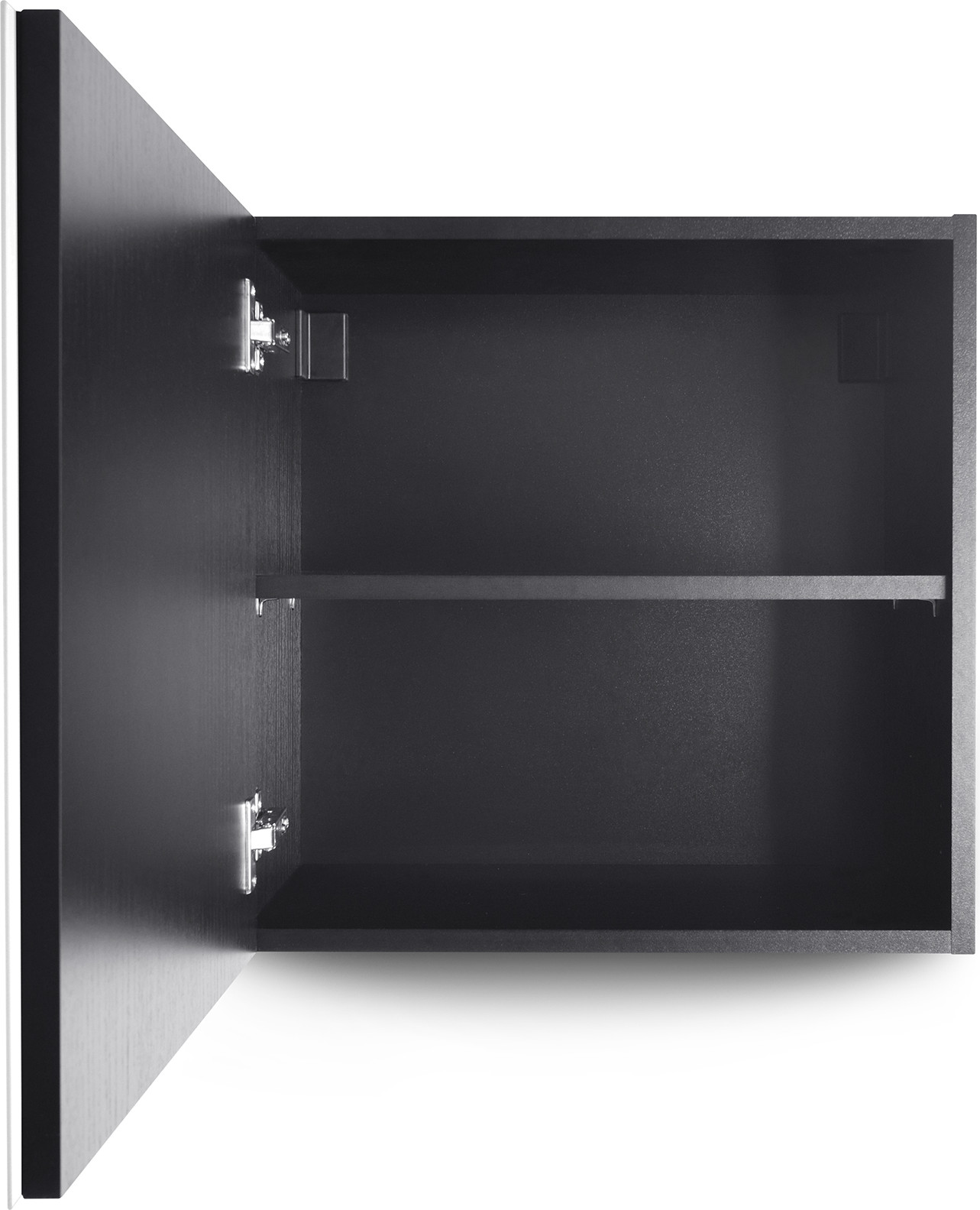 Шкаф навесной Metaldesign MD Color 615.01.11 (черный/белый) — фото 4