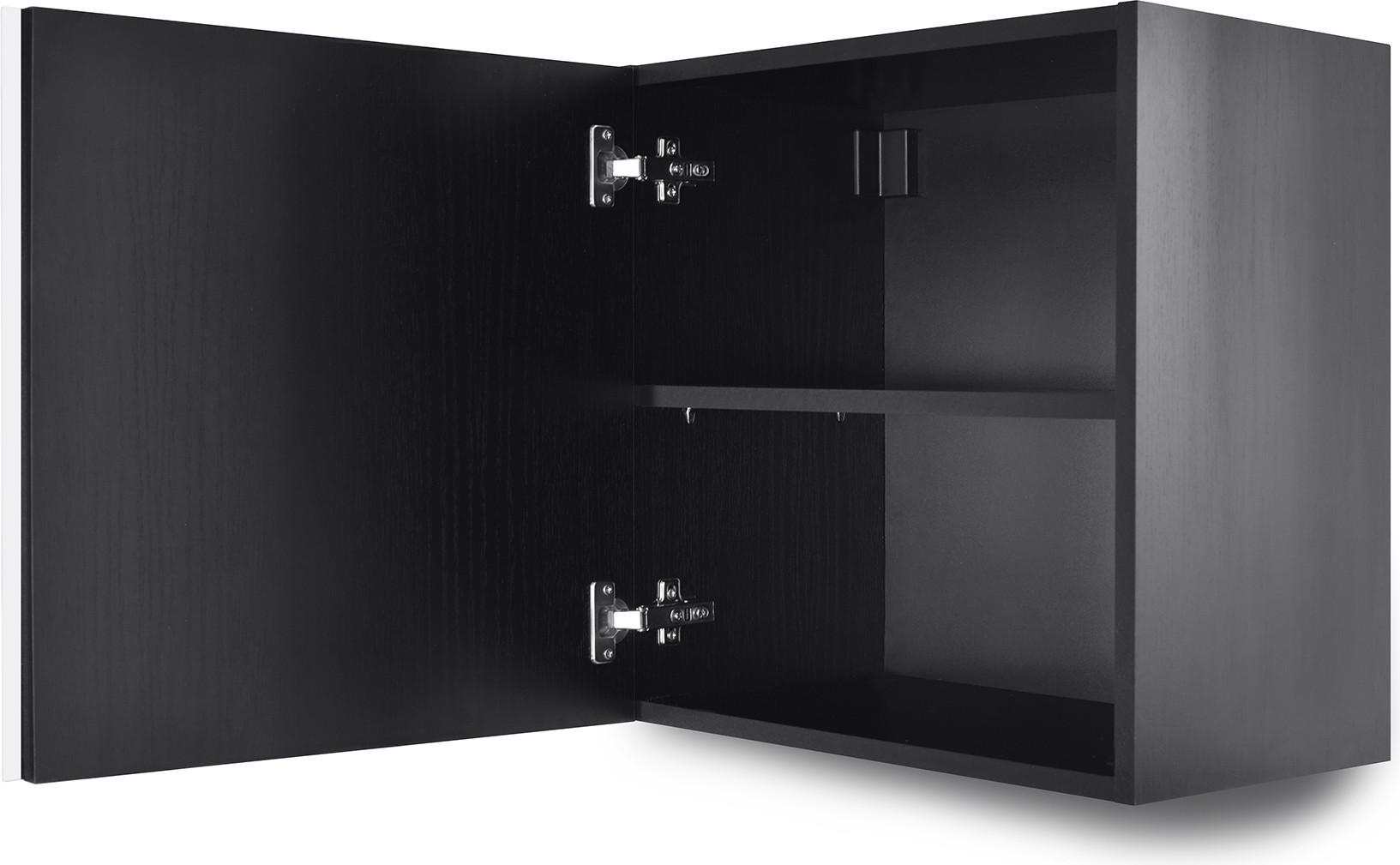Шкаф навесной Metaldesign MD Color 615.01.11 (черный/белый) — фото 3