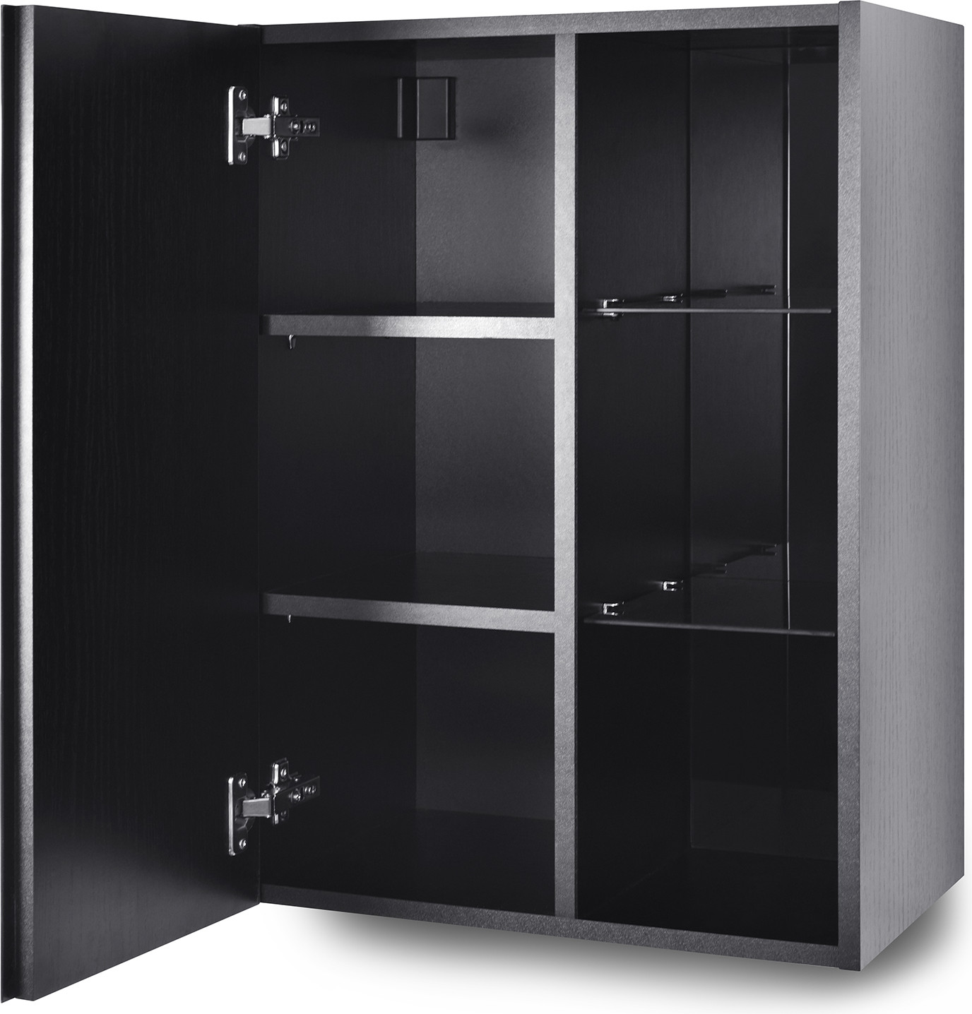 Шкаф навесной Metaldesign MD Color 616.01.01 (черный) — фото 4