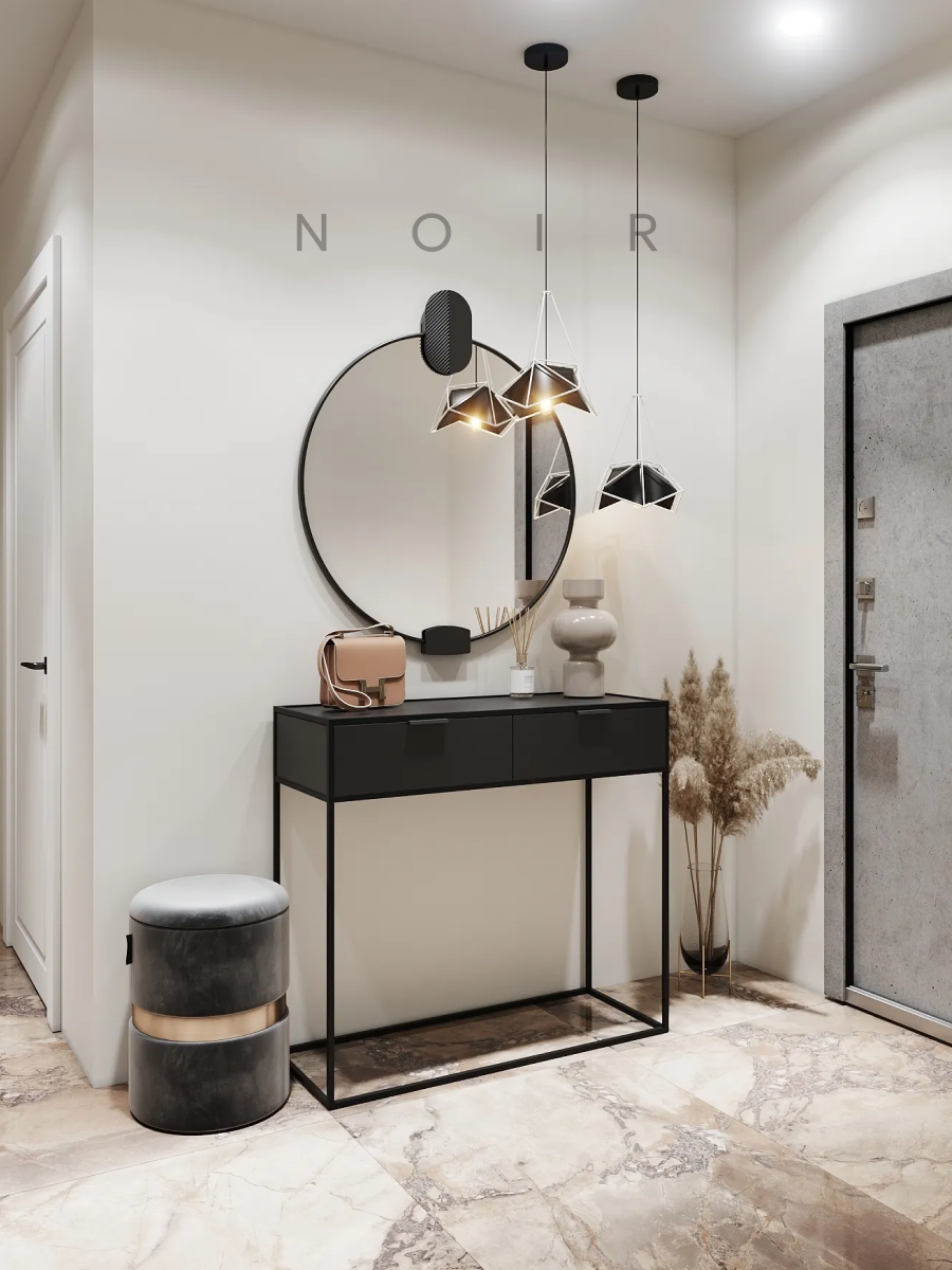 Консольный столик Metaldesign Кварт-М MD 7111.01/01 Noir (черный) — фото 6