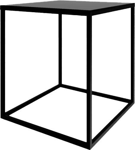 Журнальный столик Metaldesign Кварт-М MD 7000.01.01 Noir (черный)