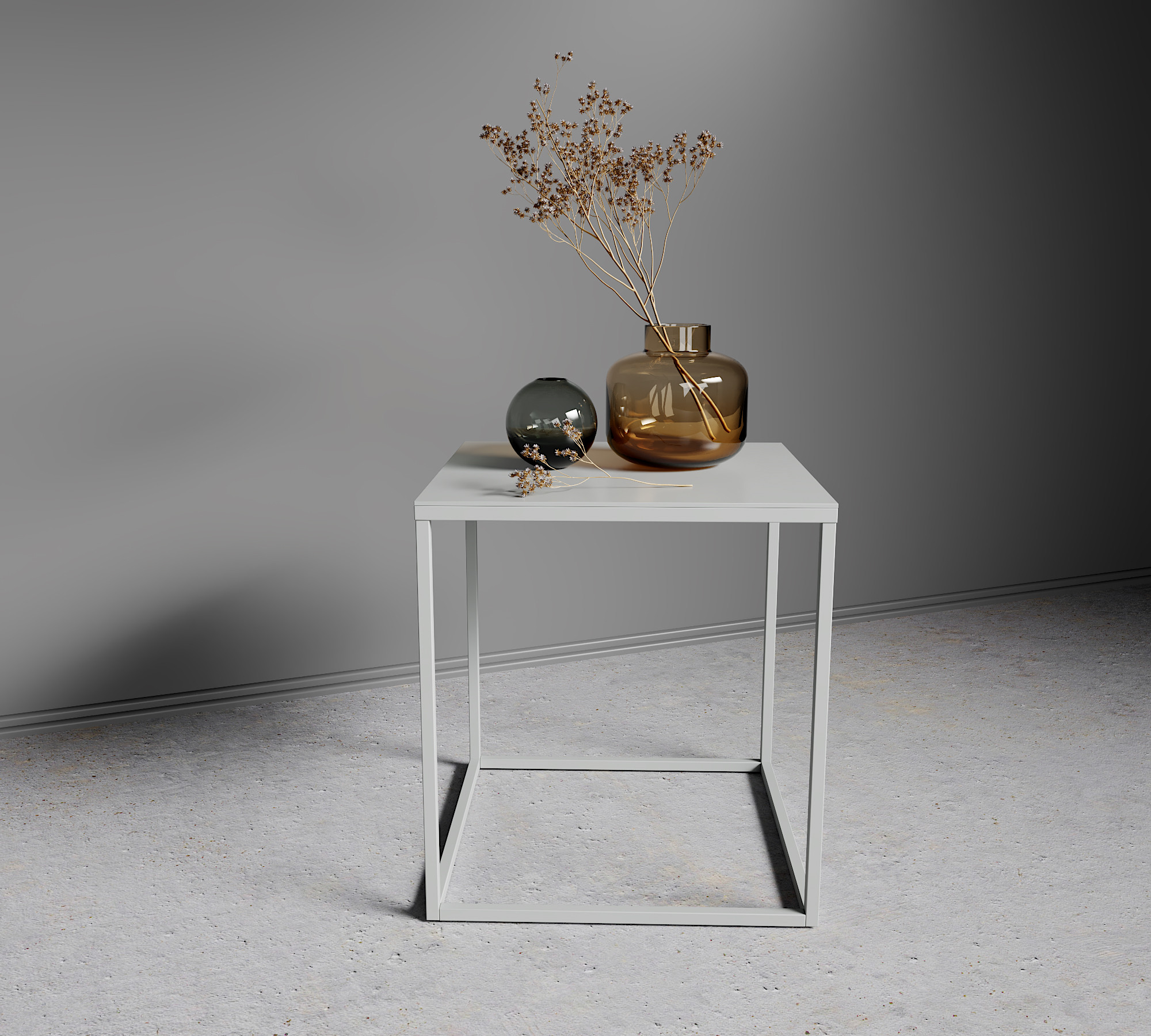 Журнальный столик Metaldesign Кварт-М MD 7000.06.31 Noir (белый/белоснежный) — фото 3