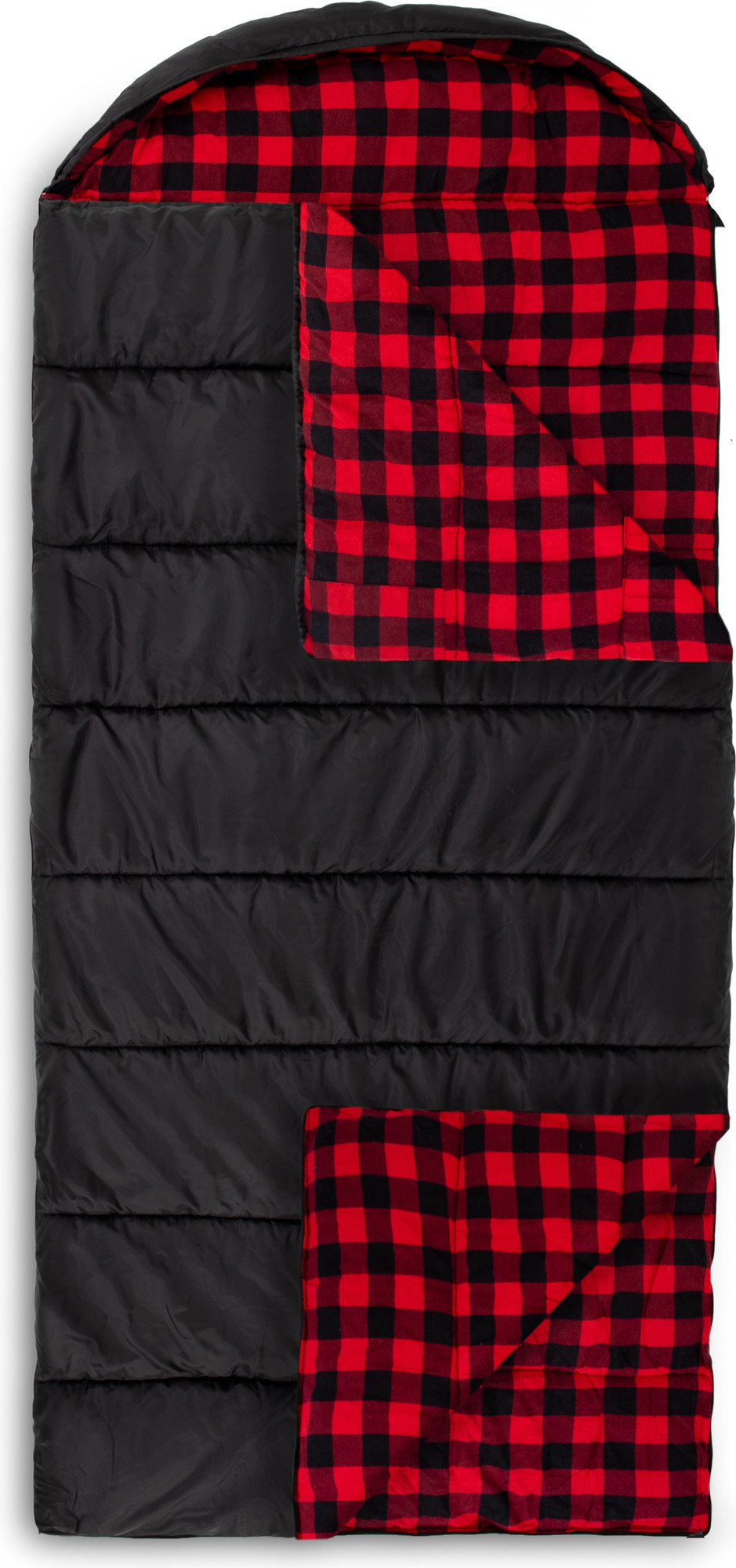 Спальный мешок TANVOLT Camping_Black_RedCage_L