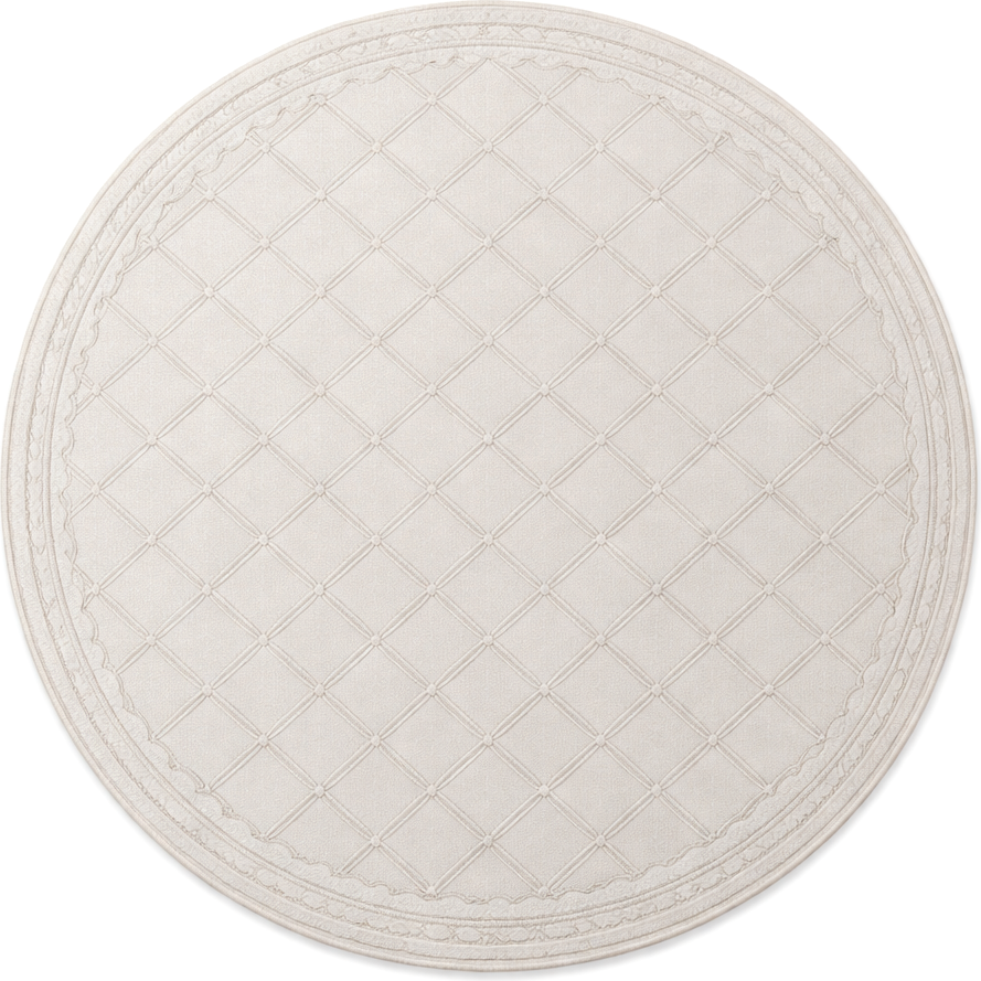Коврик LAXMI Comfort 847 круг (1.6x1.6, Cream/Cream)