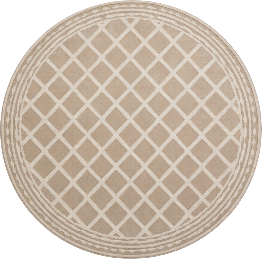 Коврик LAXMI Comfort 847 круг (1.6x1.6, Beige/Beige)