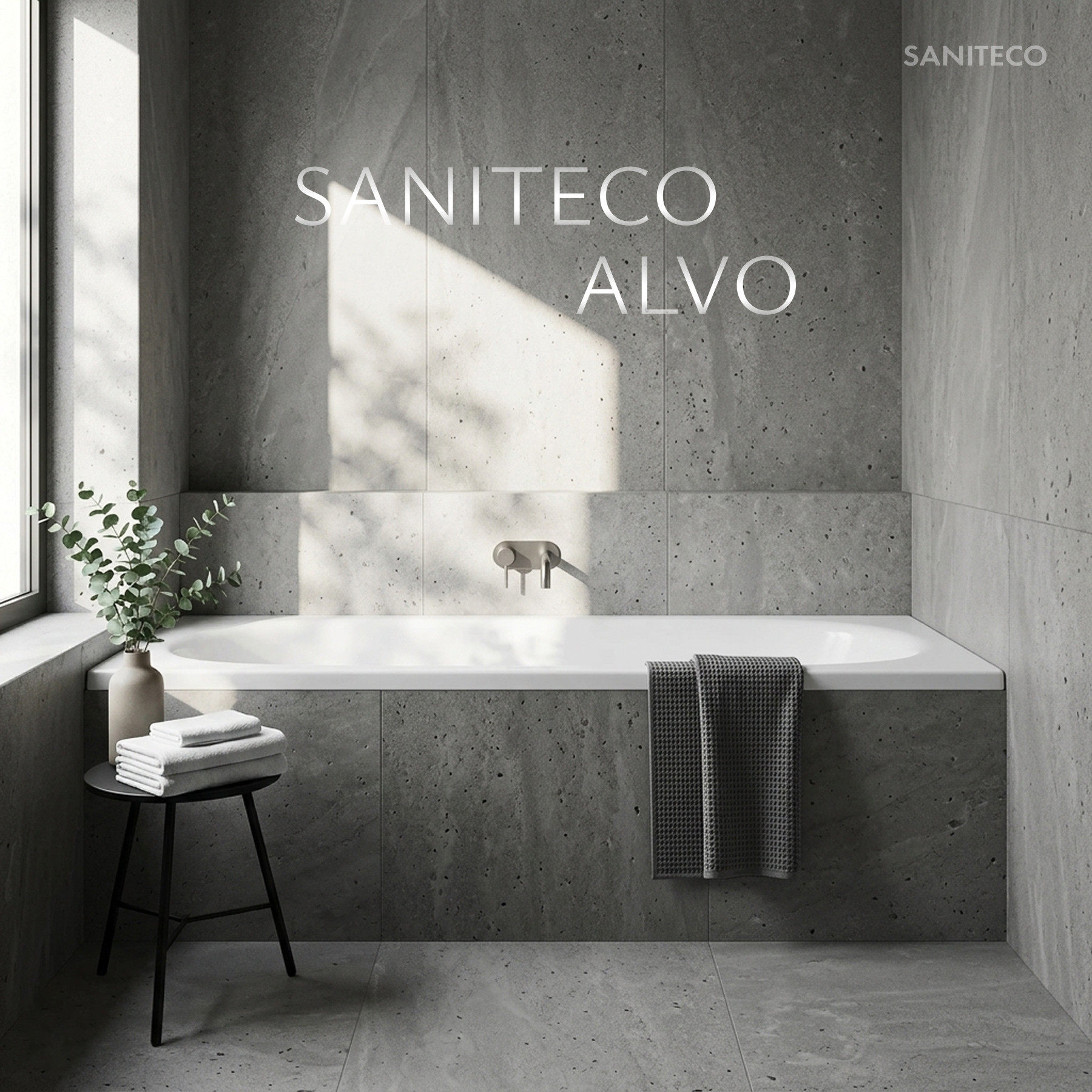Ванна акриловая Saniteco SNT Alvo 170х70 (с ножками и сифоном Ани E155) — фото 5