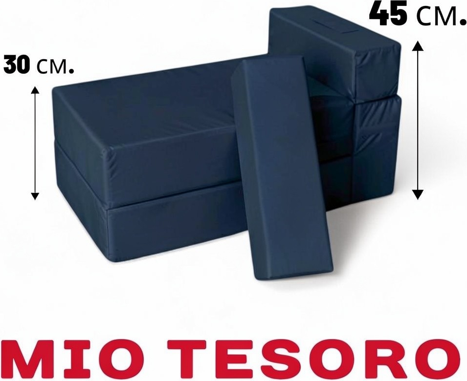Бескаркасное кресло-кровать Mio Tesoro 50x170см / KK-50x170-TS (темно-синий) — фото 4