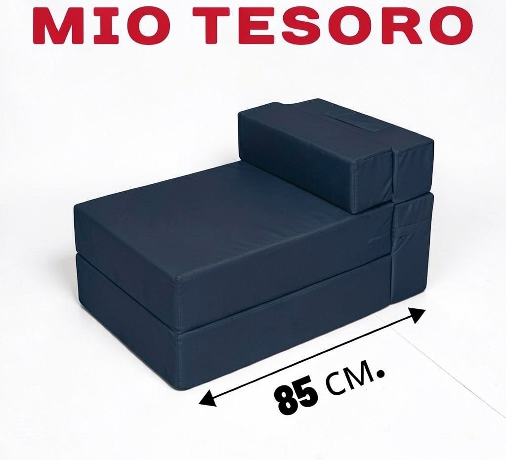 Бескаркасное кресло-кровать Mio Tesoro 50x170см / KK-50x170-TS (темно-синий) — фото 5