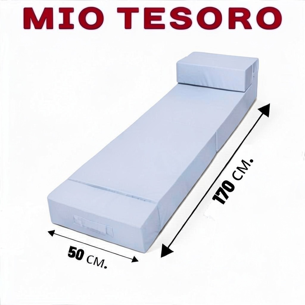 Бескаркасное кресло-кровать Mio Tesoro 50x170см / KK-50x170-S (серый) — фото 3