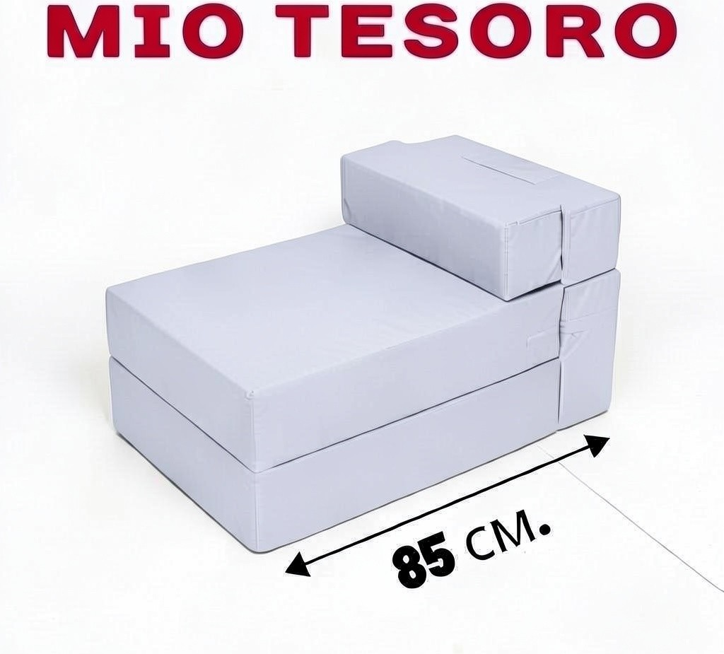 Бескаркасное кресло-кровать Mio Tesoro 50x170см / KK-50x170-S (серый) — фото 4