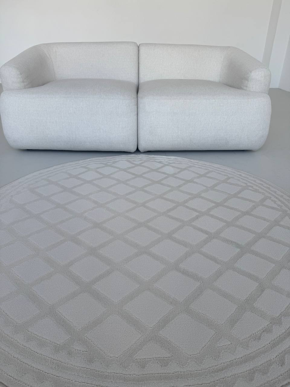 Ковер LAXMI Comfort 847 круг (3x3, Cream/Cream) — фото 2